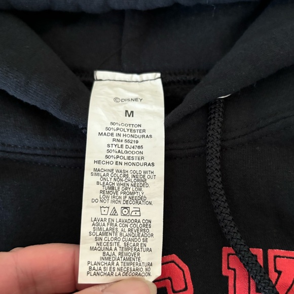 Disney Mickey Mouse Genuinely Original Pullover Hoodie, Black size M - Picture 5 of 7